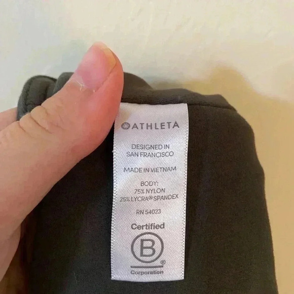 ATHLETA INCLINATION MOTO TIGHT LEGGINGS IN ARBOR OLIVE SIZE 1X - Picture 3 of 7